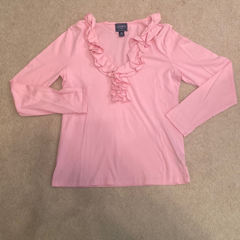 Long Sleeve Ruffle Top